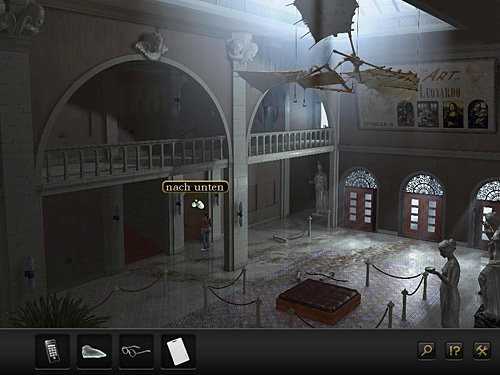 Go down the hall and head to the basement - Get to the archive - Chapter 4 - San Francisco, USA - Secret Files 3: The Archimedes Code - Game Guide and Walkthrough