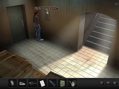 Leave the archive and examine the fuse box hanging on the wall - Solve the problem of lighting in the archive - Chapter 4 - San Francisco, USA - Secret Files 3: The Archimedes Code - Game Guide and Walkthrough