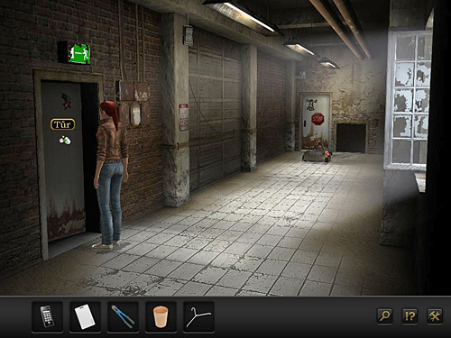 Enter the room behind the door in front of Nina - Defeat the robot - Chapter 5 - Alcatraz, USA - Secret Files 3: The Archimedes Code - Game Guide and Walkthrough