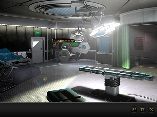 Also check both locked cooling chambers: on the left and on the right - Reach the other side - Chapter 7 - CERN, Switzerland - Secret Files 3: The Archimedes Code - Game Guide and Walkthrough