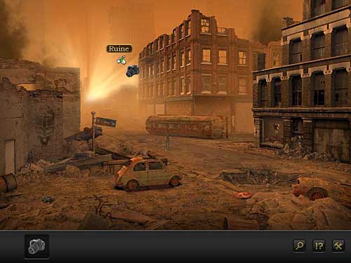 Use it to look at distance ruins, where you can see the bright light - Locate guardians - Chapter 7 - CERN, Switzerland - Secret Files 3: The Archimedes Code - Game Guide and Walkthrough