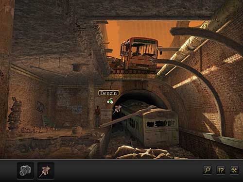 Go again to the subway and stick the plush toy on the iron bar - Get to the surface - Chapter 7 - CERN, Switzerland - Secret Files 3: The Archimedes Code - Game Guide and Walkthrough