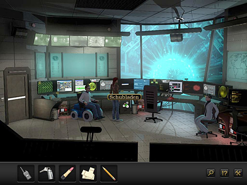 Now you need something which fits into that opening and can get to the other side - Deactivate the laser grid - Chapter 9 - CERN, Switzerland - Secret Files 3: The Archimedes Code - Game Guide and Walkthrough