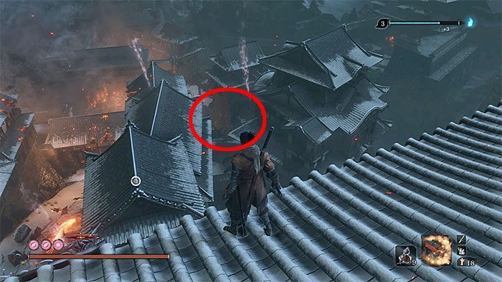 After defeating the Divine Dragon, Wolf is teleported to Ashina Castle - Purification | Sekiro Shadows Die Twice endings - Game Endings - Sekiro Guide and Walkthrough