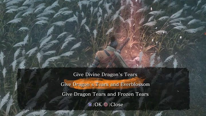 Once both bosses are dead, approach Kuro - Purification | Sekiro Shadows Die Twice endings - Game Endings - Sekiro Guide and Walkthrough