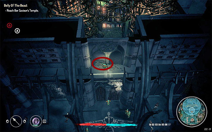 Our Saviors Temple is located south from Artee (you visit it in the previous quest) and is in the south-east part of the zone 3 - Belly of the Beast | Walkthrough | Main quest - Main Quests - Seven The Days Long Gone Game Guide