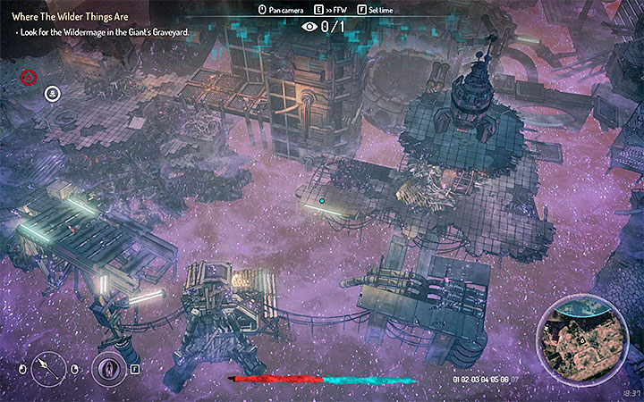 Your next destination is Giants Graveyard located in the zone 7 - the area, presented in the picture above, filled with a deadly purple substance - Technomagi contracts | Walkthrough - Side Quests - Seven The Days Long Gone Game Guide