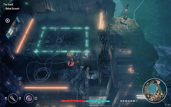 After jumping into the room with the energy barrier control panel, Savaash will appear - The Vault | Walkthrough | Main quest - Main Quests - Seven The Days Long Gone Game Guide