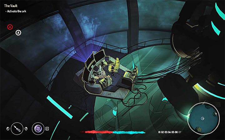 Regardless of the course of action during the encounter with Savaash, once youve won you need to break into the central computer to turn off the barrier and initiate a new cut-scene - The Vault | Walkthrough | Main quest - Main Quests - Seven The Days Long Gone Game Guide