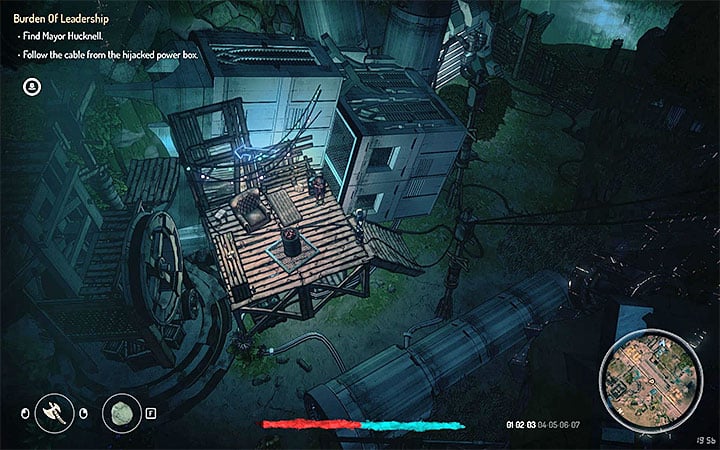 Enter the empty gas tank, go down and continue exploring the area - Quests in zone 2 (Visa 02) | Walkthrough - Side Quests - Seven The Days Long Gone Game Guide