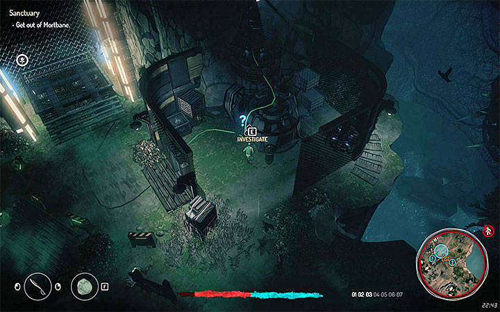 The quest starts in Mortbane - Sanctuary | Walkthrough | Main quest - Main Quests - Seven The Days Long Gone Game Guide