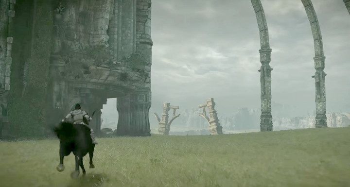 Cross the bridge to the entrance of the Forbidden Lands - Trophies in Shadow of the Colossus - Appendix - Shadow of the Colossus Game Guide