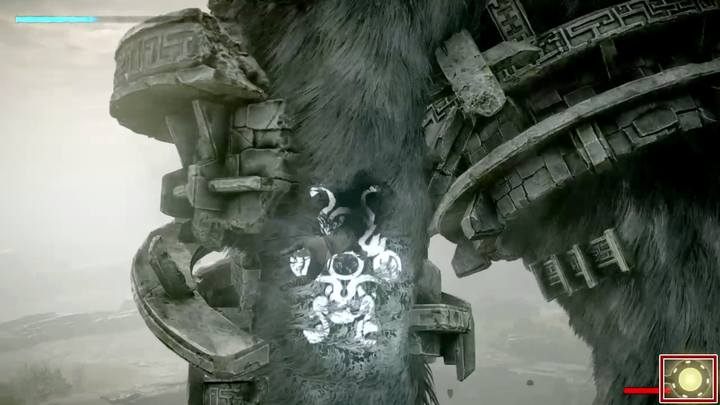 Look at the charge level of your attacks. If the strike is too weak, it may not be able to penetrate the skin - Colossus battles in Shadow of the Colossus - Basics - Shadow of the Colossus Game Guide