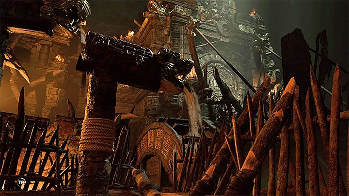 All you have to do is to correct the position of the upper structure with serpents head - How to solve the gate opening puzzle of Eye of the Serpent in Cenotes? - Solving Riddles - Shadow of the Tomb Raider Game Guide