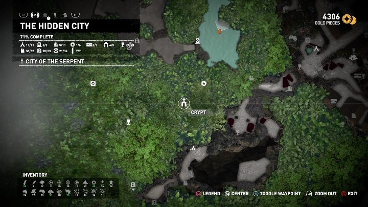 You can get to the crypt while performing the Hearts and Minds side mission - Crypts in The Hidden City in Shadow of the Tomb Raider - Crypts - Shadow of the Tomb Raider Game Guide