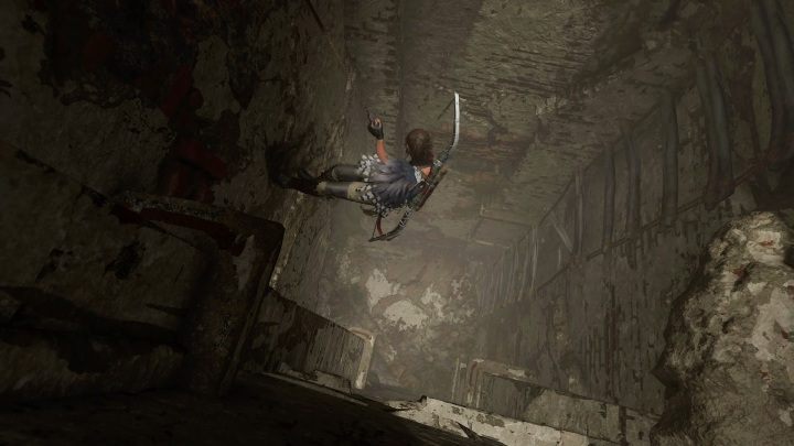 To get to the sarcophagus you have to descend on two climbing walls - Crypts in Mission of San Juan in Shadow of the Tomb Raider - Crypts - Shadow of the Tomb Raider Game Guide