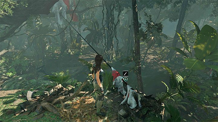 Cutting the first rope wont do the trick - theres another one that needs cutting - How to get the knife, bow, and axe back in Shadow of the Tomb Raider? - FAQ - Shadow of the Tomb Raider Game Guide