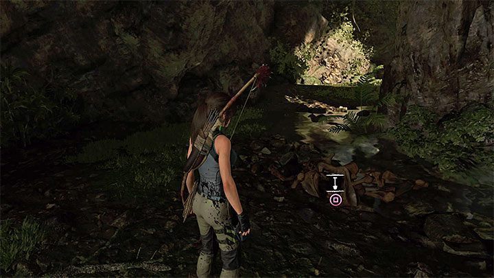 The Cache (1) is in the wolf cave - Survival Caches and the Conquistador Chest in Mission of San Juan | Secrets - Mission of San Juan - Shadow of the Tomb Raider Game Guide