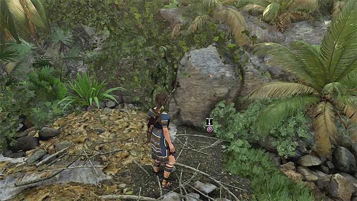 The cache (2) is near the mountain path that runs along the water reservoir - Survival Caches and the Conquistador Chest in Mission of San Juan | Secrets - Mission of San Juan - Shadow of the Tomb Raider Game Guide