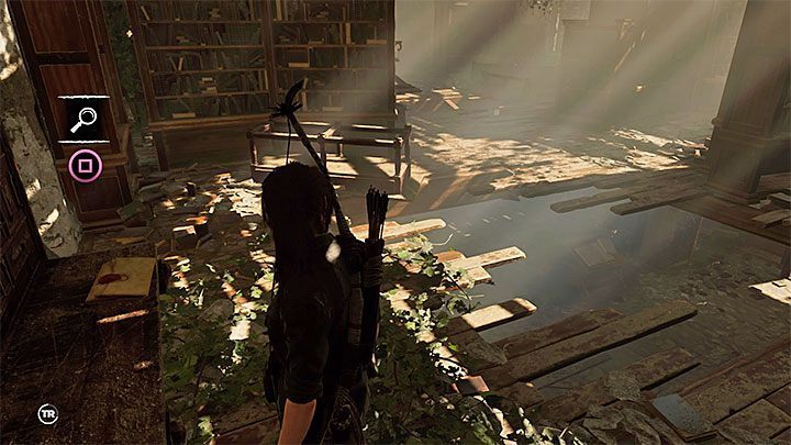 The Sketch (13) is on the first floor of the library, next to a big hole in the floor (you have to walk around it) - Documents in Mission of San Juan | Secrets in Shadow of the Tomb Raider - Mission of San Juan - Shadow of the Tomb Raider Game Guide