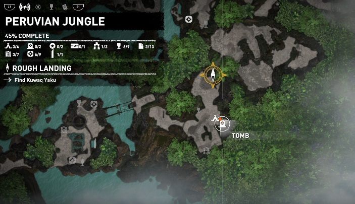 Following the plot of Shadow of the Tomb Raider, you will encounter your first challenge tomb in Peruvian Jungle on the south-eastern edge of the map - Challenge Tombs - Peruvian Jungle Tombs in Shadow of the Tomb Raider Game - Challenge Tombs - Shadow of the Tomb Raider Game Guide