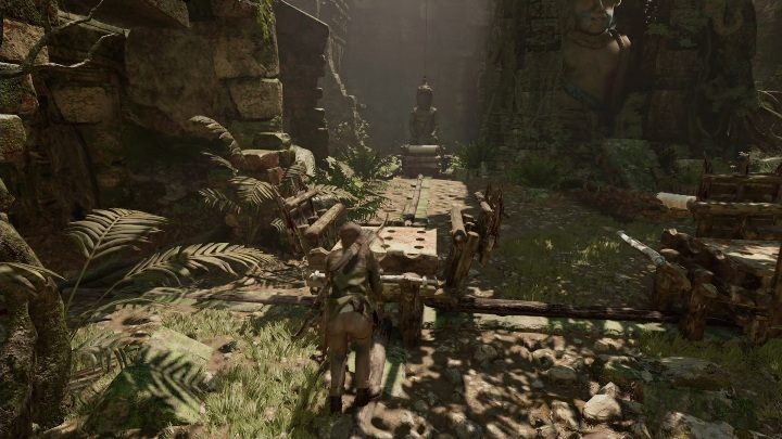 Jump down and move both carts - Challenge Tombs - Peruvian Jungle Tombs in Shadow of the Tomb Raider Game - Challenge Tombs - Shadow of the Tomb Raider Game Guide