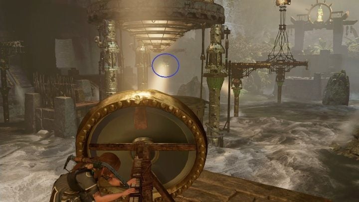 Position the first mirror so that the light falls on the third column - Challenge Tombs - The Hidden City in Shadow of the Tomb Raider - Challenge Tombs - Shadow of the Tomb Raider Game Guide