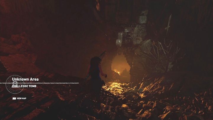 To get to the tomb you have to jump into the water from the cliff, then climb the rocks and follow the left path - Challenge Tombs - Kuwaq Yaku in Shadow of the Tomb Raider - Challenge Tombs - Shadow of the Tomb Raider Game Guide
