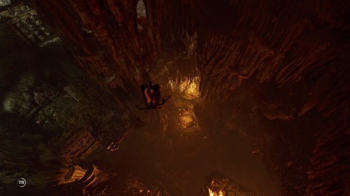 There you will have to grab the rocks quickly and descent using a rope - Challenge Tombs - Kuwaq Yaku in Shadow of the Tomb Raider - Challenge Tombs - Shadow of the Tomb Raider Game Guide