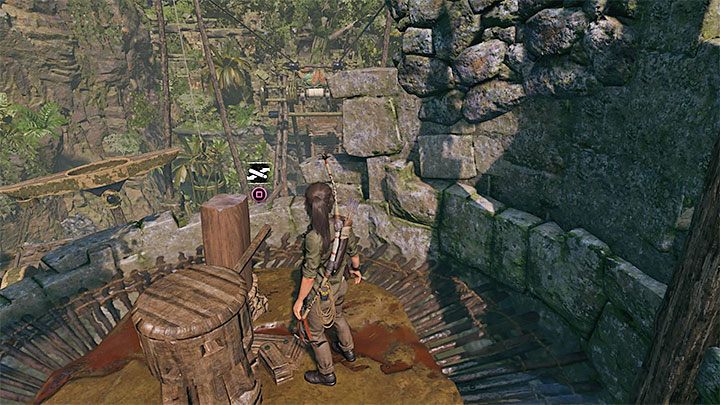 Go left of the bridge and climb up the wall to the tower - How to solve the bridge riddle in Shadow of the Tomb Raider Game? - Solving Riddles - Shadow of the Tomb Raider Game Guide