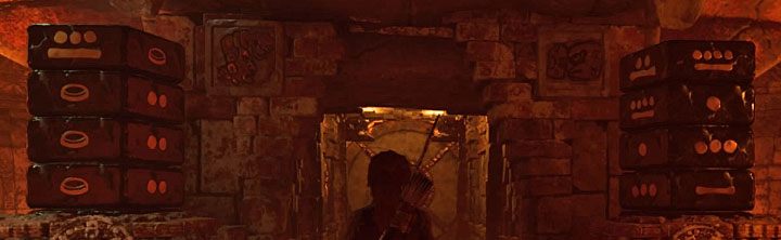 The central gate will now be able to be lifted, but there will be another one behind it - How to solve the Gate riddle in the Kuwak Yaku in Shadow of the Tomb Raider? - Solving Riddles - Shadow of the Tomb Raider Game Guide