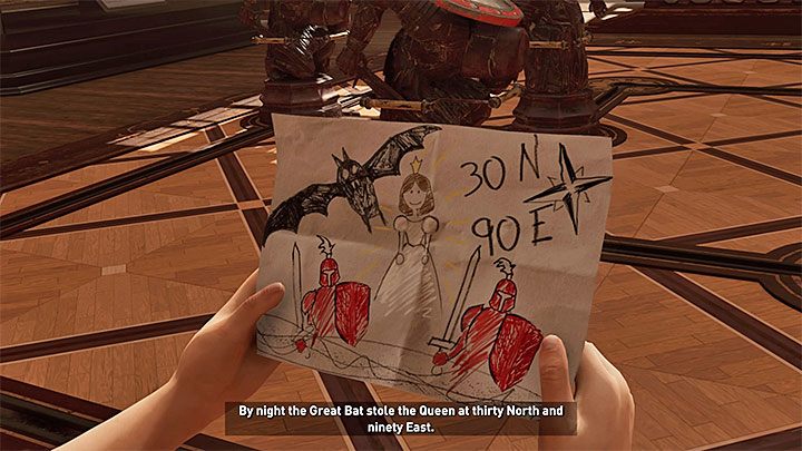 In order to solve this riddle, you have to reach the big room in the mansion (see above) - How to solve the White Queen riddle in the Crofts mansion? - Solving Riddles - Shadow of the Tomb Raider Game Guide