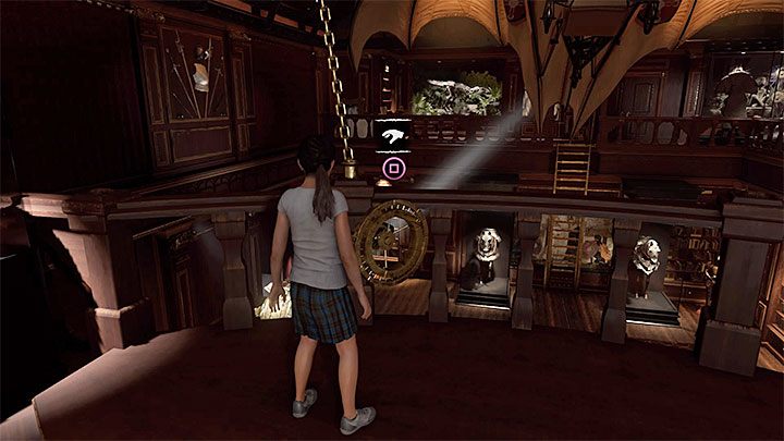 Reach the other end of the balconies, location the new mechanism - How to solve the White Queen riddle in the Crofts mansion? - Solving Riddles - Shadow of the Tomb Raider Game Guide