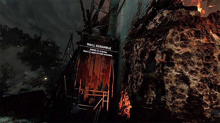 Lara will again be swiped by a wave and you will have to reach the wall, which she can climb - Excavation site and escaping - Hunters Moon; Head Above Water - Cozumel - Shadow of the Tomb Raider Game Guide