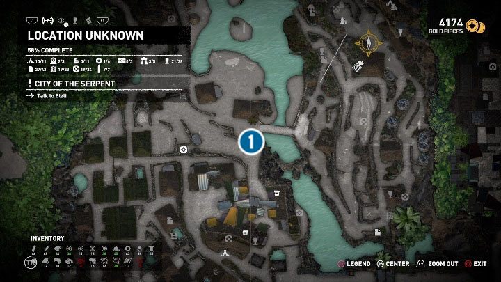 In the screen above we have marked the place where the boy is waiting for you - The Hidden City side quests in Shadow of the Tomb Raider - Side Quests - Shadow of the Tomb Raider Game Guide