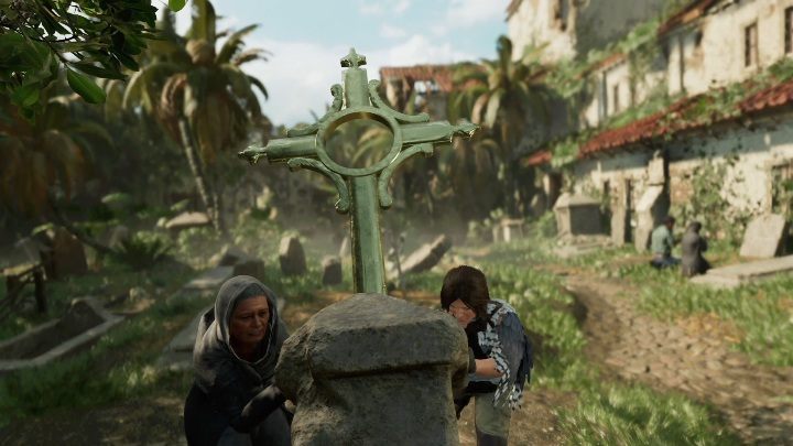 After completing the task for the children, you must help the woman raise the cross - Mission of San Juan side quests in Shadow of the Tomb Raider - Side Quests - Shadow of the Tomb Raider Game Guide