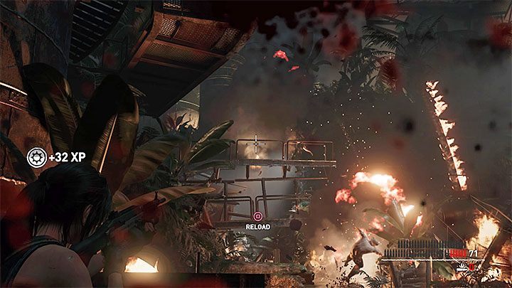 Look for interactive objects before you start a firefight - Combat in Shadow of the Tomb Raider Game - Advice - Shadow of the Tomb Raider Game Guide