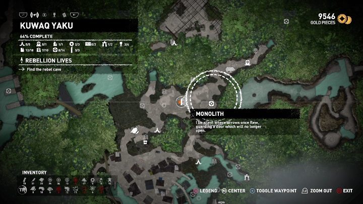 In the northern part of the Kuwaq Yaku location you will find a monolith - Mam monoliths in Shadow of the Tomb Raider Game - Monoliths - Shadow of the Tomb Raider Game Guide