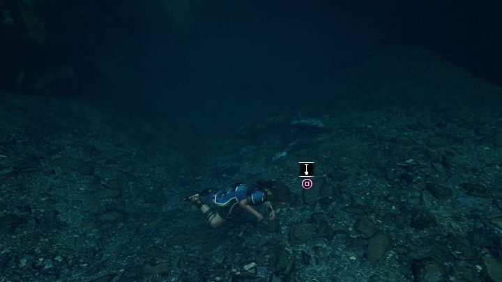 To find a treasure you have to dive under the waterfall - Mam monoliths in Shadow of the Tomb Raider Game - Monoliths - Shadow of the Tomb Raider Game Guide