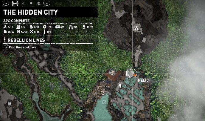 In The Hidden City, near the entrance to The Mountain Temple you will find a MAM Monolith - Mam monoliths in Shadow of the Tomb Raider Game - Monoliths - Shadow of the Tomb Raider Game Guide