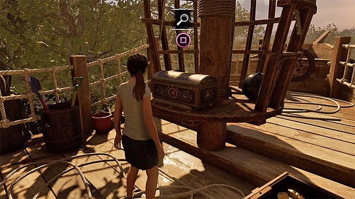 Proceed with throwing the balls into the nest until Lara is able to reach the chest - Can you go back to the Croft Manor in Shadow of the Tomb Raider? - FAQ - Shadow of the Tomb Raider Game Guide
