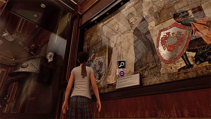 Inside the large hall in the Manor, where you solve the White Queen riddle, there are numerous cabinets - Can you go back to the Croft Manor in Shadow of the Tomb Raider? - FAQ - Shadow of the Tomb Raider Game Guide