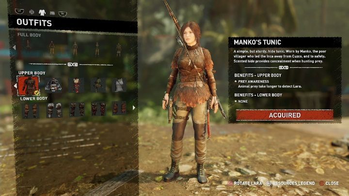 How to get - Finish a side mission - Hearts and Mines - All Laras outfits in Shadow of the Tomb Raider - Equipment - Shadow of the Tomb Raider Game Guide