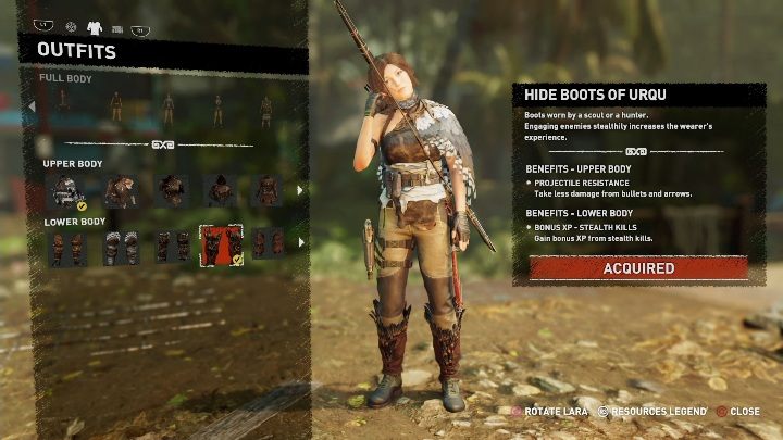How to get - How to get - Buy elements of this outfit at a Merchant - All Laras outfits in Shadow of the Tomb Raider - Equipment - Shadow of the Tomb Raider Game Guide