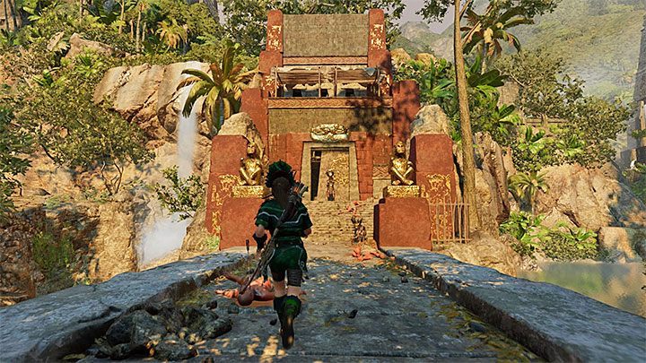 The newly unlocked outfit allows the heroine to get to the previously inaccessible upper part of Paititi - Finding Unuratu in the temple of Kukulkan - Rebellion Lives - The Hidden City - return - Shadow of the Tomb Raider Game Guide