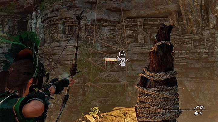 Move along the ledge until you reach the point, where you must climb another ledge - Finding Unuratu in the temple of Kukulkan - Rebellion Lives - The Hidden City - return - Shadow of the Tomb Raider Game Guide