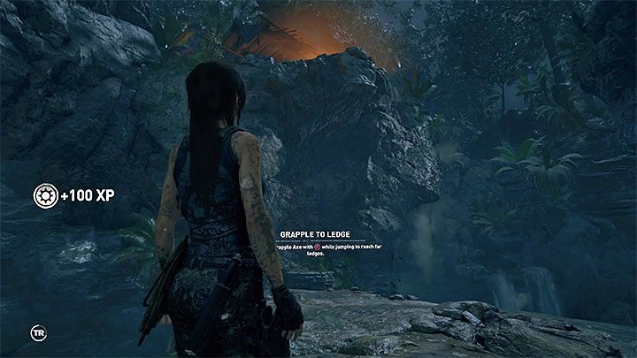 Once youve dealt with your first group of opponents, climb up to the top shelf - Finding Jonah and defeating the Trinity army - Downpour - Porvenir Oil Fields - Shadow of the Tomb Raider Game Guide