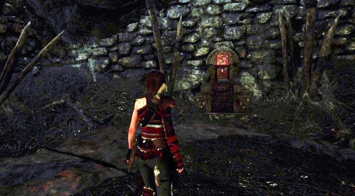 The mural is located exactly in the first room of the crypt, under the stone stairs - Murals in Peruvian Jungle | Secrets in Shadow of the Tomb Raider - Peruvian Jungle - Shadow of the Tomb Raider Game Guide