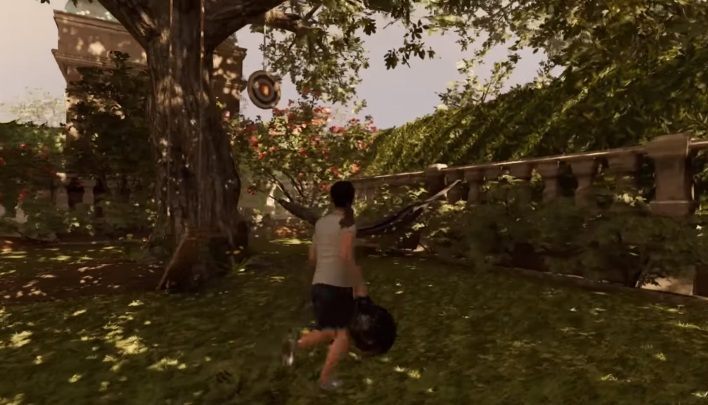 You will find the last target to the left of the three previous ones - Challenges in Croft Manor | Secrets in Shadow of the Tomb Raider - Croft Manor - Shadow of the Tomb Raider Game Guide