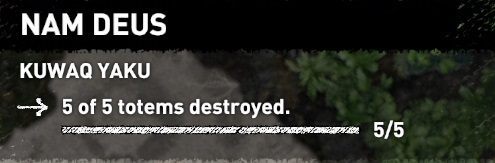 To complete the challenge of Nam Deus you have to shoot down 5 totems - Challenges in Kuwaq Yaku | Secrets in Shadow of the Tomb Raider - Kuwaq Yaku - Shadow of the Tomb Raider Game Guide